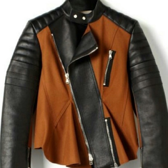 3.1 Philip Lim real leather n wool moto … - Picture 2 of 4
